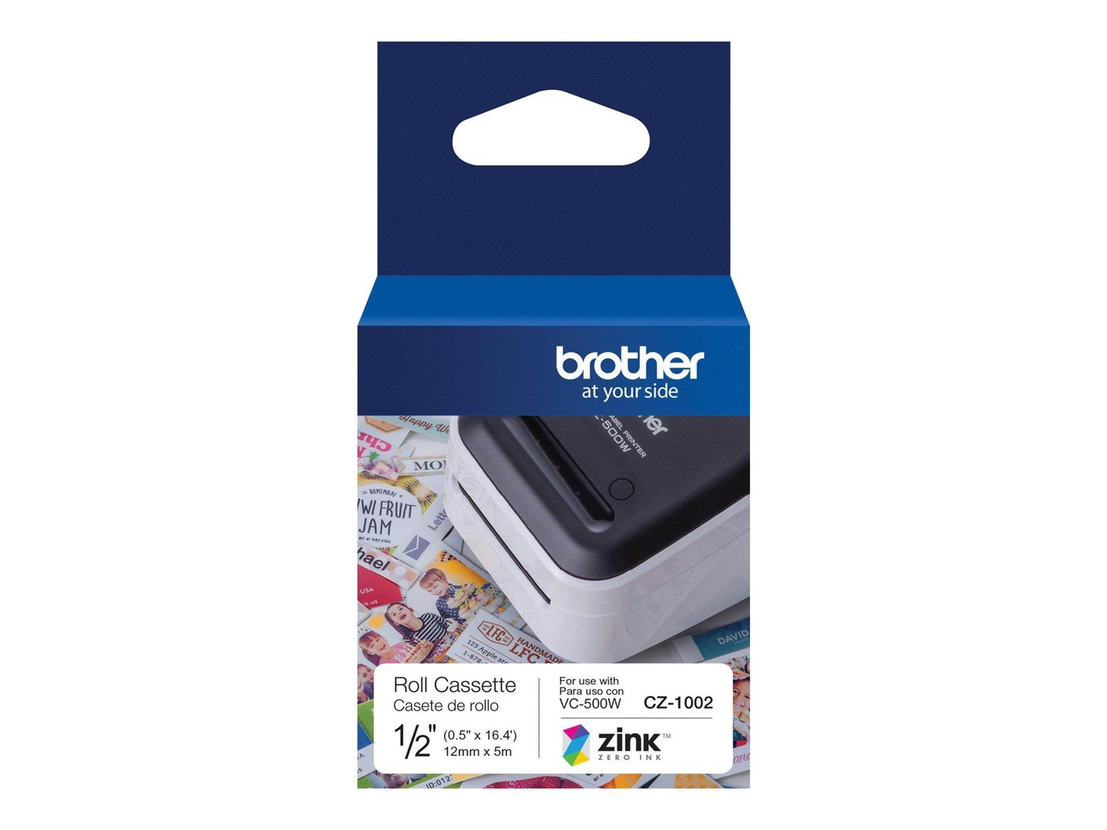 Brother CZ-1002 - continuous labels - 1 roll(s) - Roll (1.2 cm x 5 m) Brother CZ-1002 - continuous labels - 1 roll(s) - Roll (1.2 cm x 5 m)